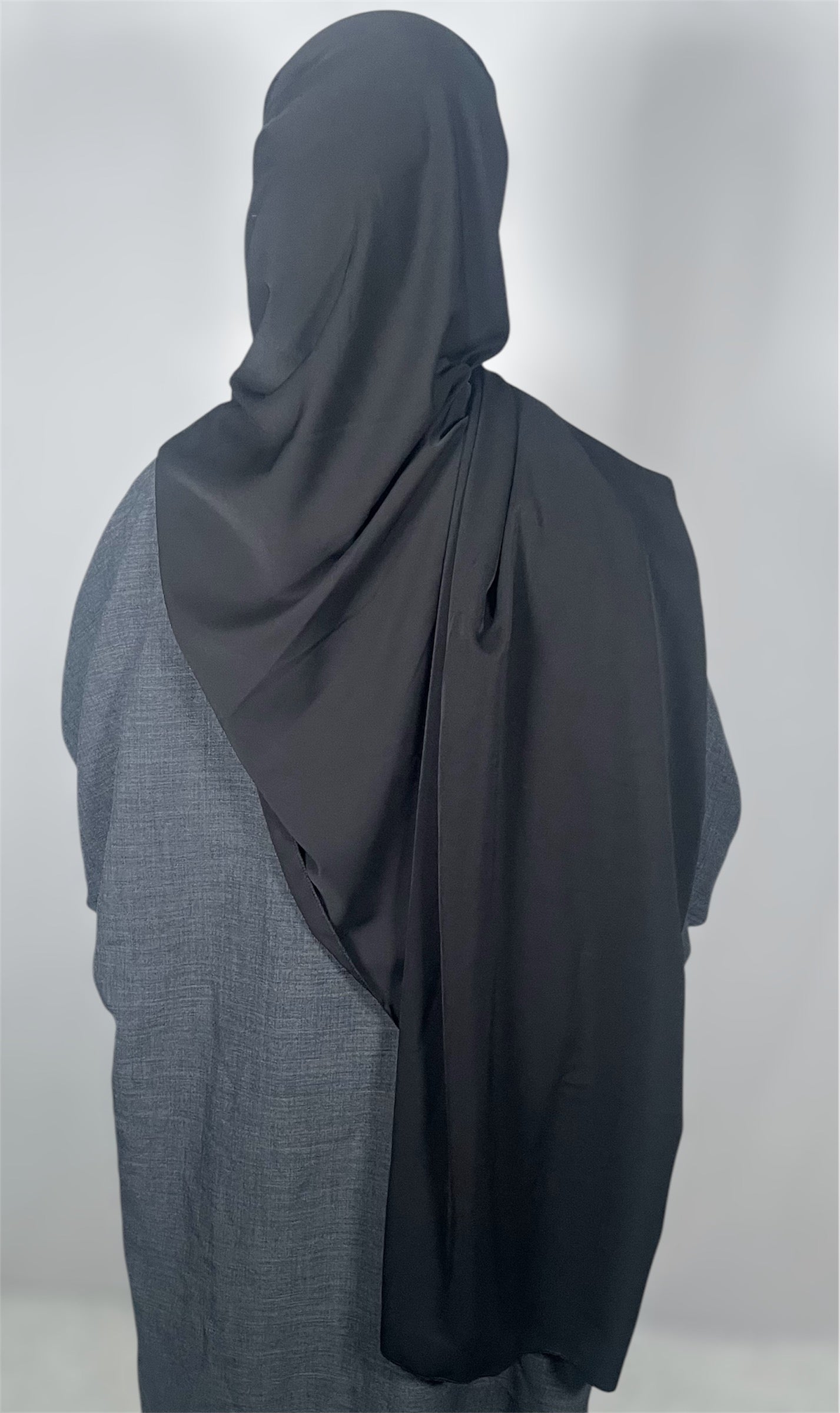 Hijab soie de Médine noire