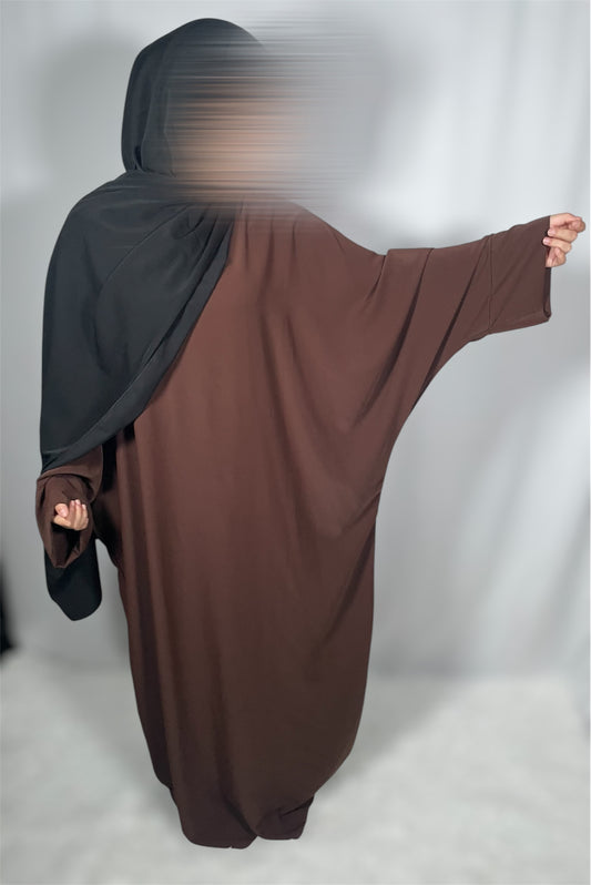 Abaya Huda marron