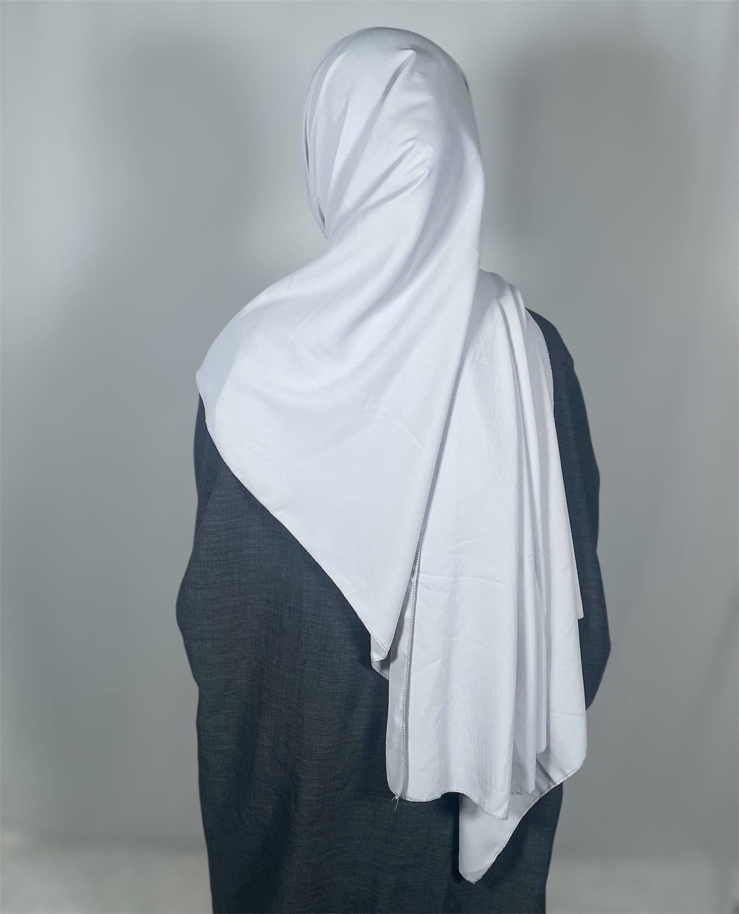 Hijab soie de Médine gris clair