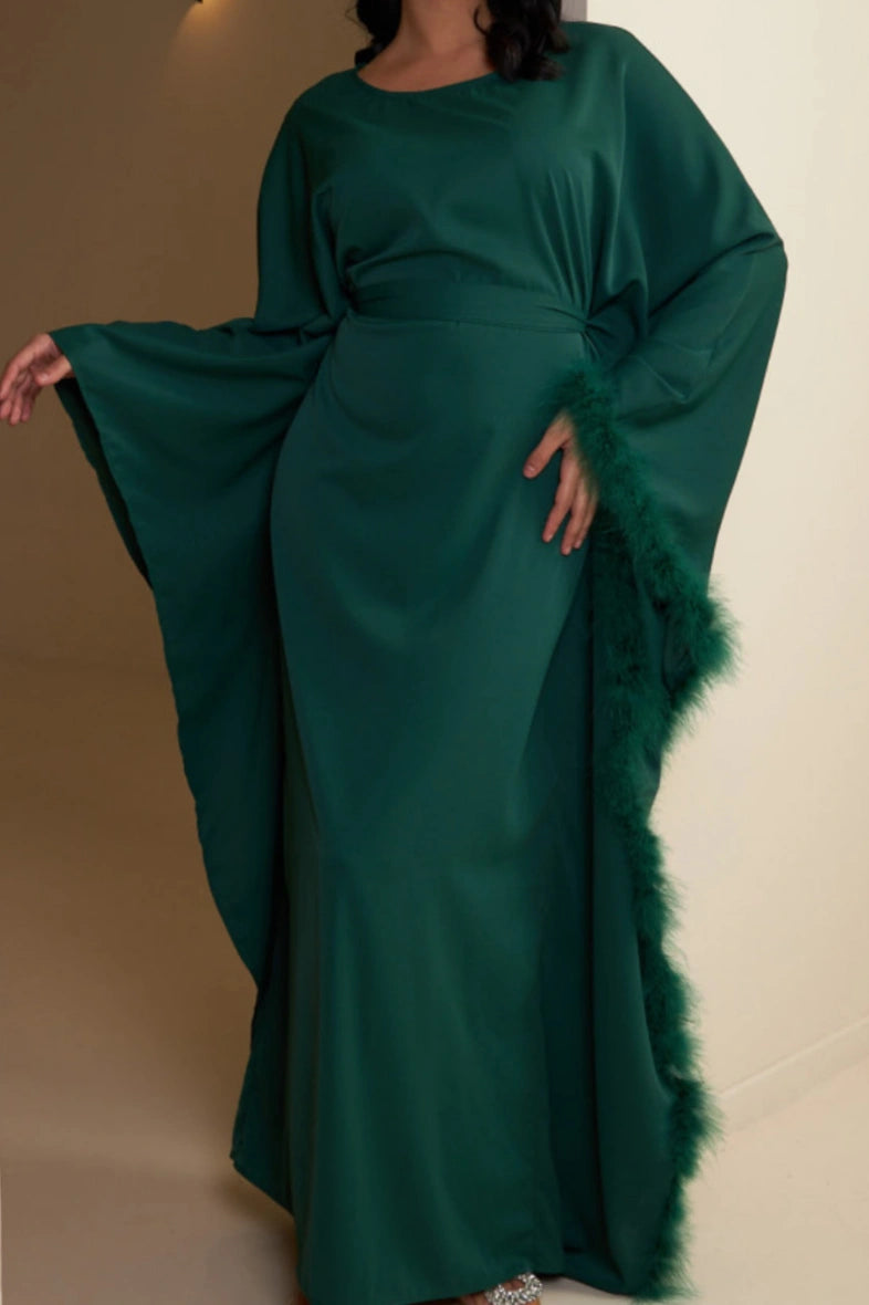 Robe Zaïna vert sapin